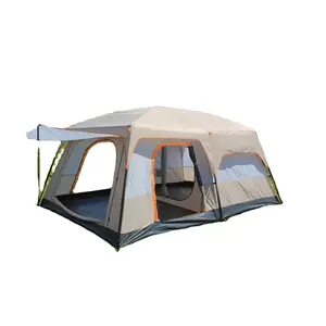 Nhà Máy Bán Buôn Lớn Cắm Trại Ngoài Trời Polyester Oxford Lều Hai Phòng Cho 8-12 Người Không Thấm Nước Gia Đình Lều - Product Image 6