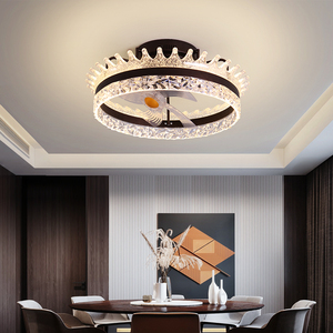 75W Hiện Đại DC Động Cơ Quạt Trần Với 5 Lưỡi Điều Khiển Từ Xa LED Chiếu Sáng <span class=keywords><strong>3</strong></span>-Tốc Độ Thay Đổi Độ Sáng 220V Cho Phòng Ngủ - Product Image 2