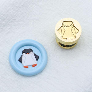 Sello de Cera con Diseño de Pingüino, Robot, Unicornio, Panda y Otros Animales de la Serie Mini Origami de 15 mm, Precio de Fábrica - Product Image 6