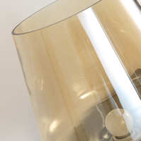 Lampe de table moderne vintage LED en ciment Lampe de table décorative pour chambre à coucher en verre avec alimentation en courant alternatif