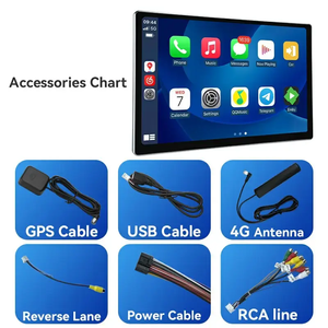 Autoradio Android universel de style Tesla 13,3 pouces 2+32G Lecteur multimédia automobile GPS Carplay - Product Image 5