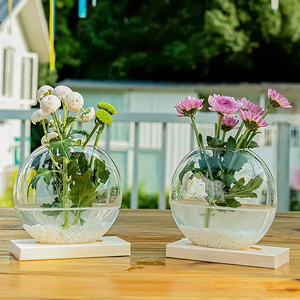 Fabricant <span class=keywords><strong>pas</strong></span> <span class=keywords><strong>cher</strong></span> créatif hôtel fleur plante hydroponique décoration de bureau <span class=keywords><strong>vase</strong></span> <span class=keywords><strong>en</strong></span> verre avec cadre <span class=keywords><strong>en</strong></span> <span class=keywords><strong>bois</strong></span> - Product Image 5