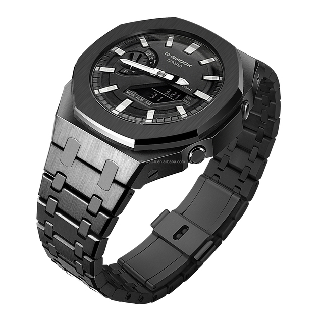 Luxury Fashion G Ga2100 Shock Watch Stainless Steel Watch Strap Metal Bezel Mod Kit Parts