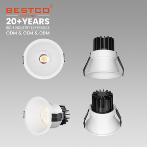 BESTCO 13W COB Downlight LED encastré orientable, utilisation hôtelière moderne, aluminium, étanche <span class=keywords><strong>IP44</strong></span>, projecteur avec garantie <span class=keywords><strong>de</strong></span> 5 ans - Product Image 2