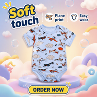 Baby-Strampler Neugeborenen-Einteiler Baumwoll-Bodysuit Individuelles Design Säuglings-Jumpsuit mit Knopfverschluss Unisex Frühling Sommer