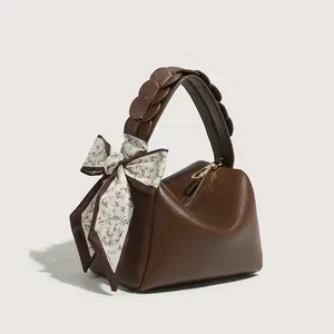 Two zipper lady handbags for women latest style guangzhou wholesale handbag suppliers luxury women hand bags