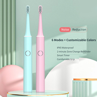 Brosse à dents électrique sonique intelligente personnalisée, rechargeable, douce, étanche IPX7, pour adultes, brosse à dents électrique de voyage