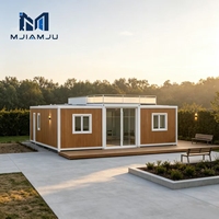 Maison conteneur préfabriquée moderne extensible 20 pieds 40 pieds, résistante aux tremblements de terre et imperméable, idéale pour chambre et appartement