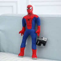 Jouets en peluche Spider-Man, Batman, Superman, figurines Avengers pour l'extérieur de voiture, figurines pour le toit de voiture, porte-clés en peluche, best-sellers