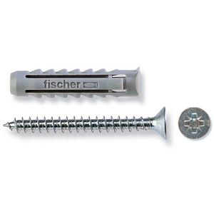 Tornillo de expansión Fischer de nylon con chipboard de 6 mm y 7,5 cm de longitud para fijación de puertas y ventanas - Product Image 1