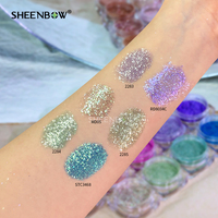 Sheenbow Ultrafeines Kosmetisches Silber-Diamant-Glitzerpuder, Vielseitiges Lidschatten-Pigment für Augen, Gesicht & Körper
