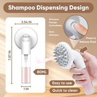 Brosse de bain et de massage en silicone pour animaux de compagnie, accessoires de toilettage pour chiens et chats