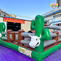 Aufblasbarer Mechanischer Bulle zum Verkauf: Verrücktes Rodeo-Bullenreiten, Mechanisches Kuh-Spiel, Bullenreiten-Simulator