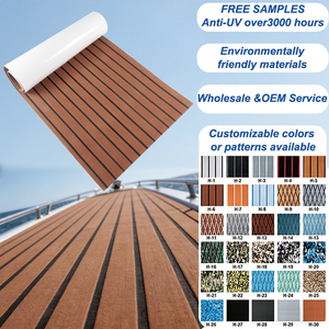 Revêtement de pont en <span class=keywords><strong>teck</strong></span> artificiel EVA imperméable et anti-UV personnalisé, revêtement de pont marin en mousse de <span class=keywords><strong>teck</strong></span>, tapis de pont pour yacht, tapis de pont pour bateaux, tapis de pont pour bateaux à pontons - Product Image 2