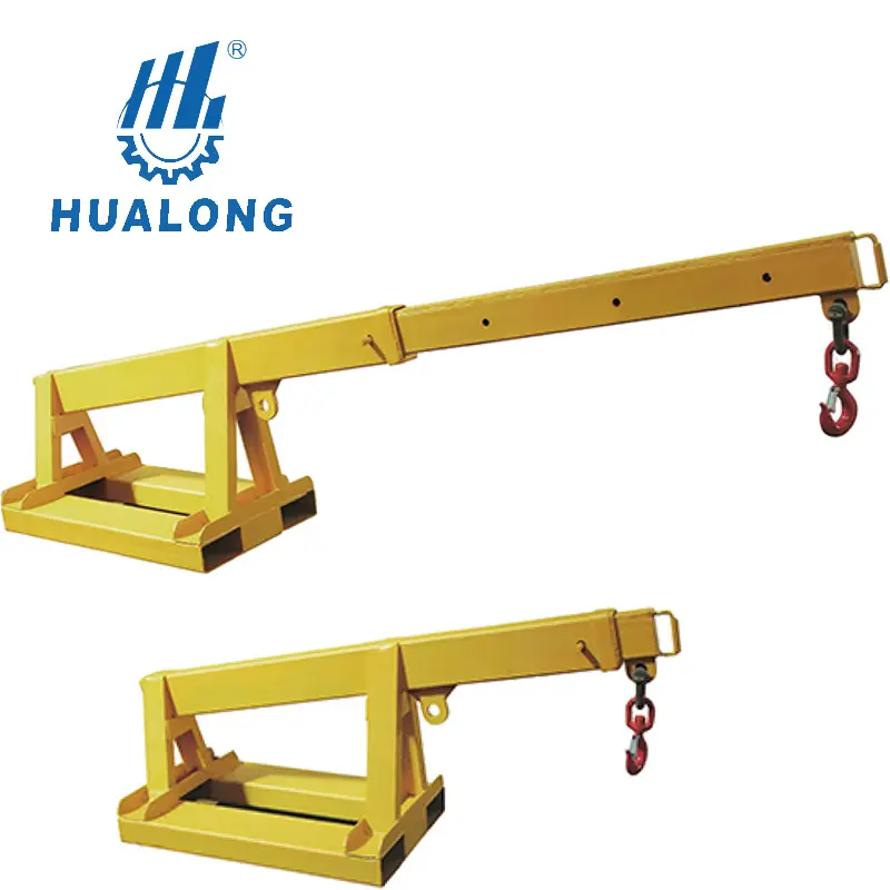 Hualong Mesin Batu HSE-38 Kualitas Tinggi Tipe Miring Lift Telescopis Forklift Is Forklift Jig Tick Boom