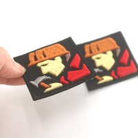 Écussons de broderie découpés au laser avec logo en mousse gaufrée en 3D pour bricolage personnalisé, pour casquettes, vêtements, décoration en perles de feutre en tissu