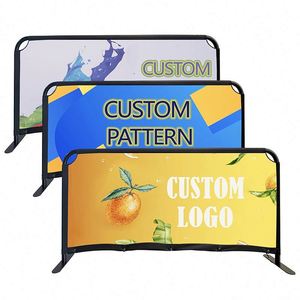 Sidewalk Cafe Traffic Barriers Full Color Printing <b>Advertisement</b> Barrier Banner Set - Product Image 1