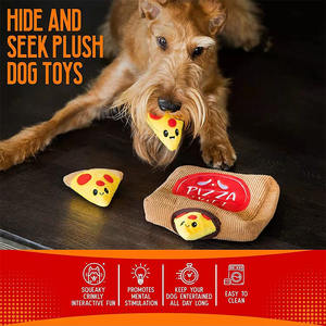 Jouets pour chiens en peluche personnalisés par le fabricant, écologiques, à effets sonores et froissants, jouets à mâcher interactifs pour animaux de compagnie - Product Image 6