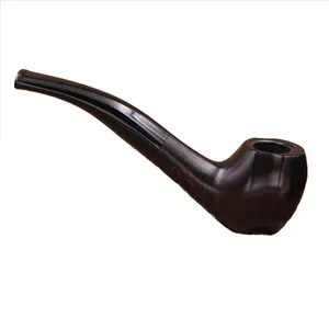 Новая Черная эбеновая деревянная табачная гладкая шариковая прочная курительная трубка