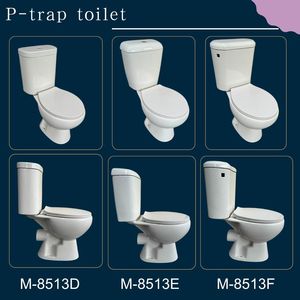 WC à deux pièces <span class=keywords><strong>de</strong></span> haute qualité avec siphon en P, en céramique vitreuse, prix d'exportation en gros, équipement <span class=keywords><strong>de</strong></span> salle <span class=keywords><strong>de</strong></span> bain professionnel - Product Image 1