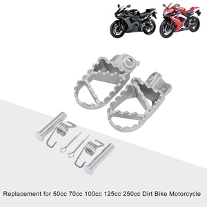 GOOFIT Repose-pieds en aluminium de 10 mm pour moto, pédale de remplacement pour moto tout-terrain Taotao 50cc 70cc <span class=keywords><strong>90cc</strong></span> 110cc 125cc - Product Image 5