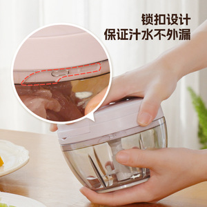 Manual Garlic Grinder With Locking Lid Portable Multi Functional Garlic Mincer For Home Use - Product Image 5