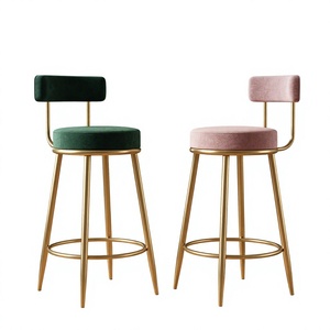 Luxury-lite Modern Home <b>Bar</b> <b>Stools</b> Iron <b>Backrest</b> Chairs High-Legged Benches Durable Eco-Friendly for Home <b>Bar</b> Use - Product Image 6