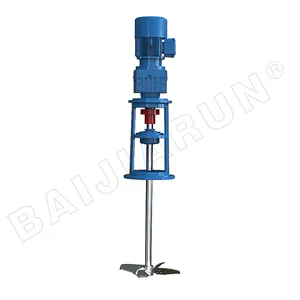 200L 500L 1000L tank Industrial agitators and mixers Vertical Impeller Type Agitator Acid Plastic Tank Agitator