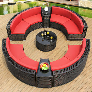 أثاث حديقة دائري حديث للأماكن الخارجية كرسي مبتكر مقاوم للماء مع طراز فناء الفندق - Product Image 4