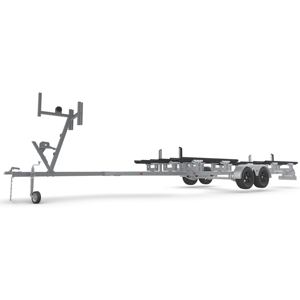 <span class=keywords><strong>Remorque</strong></span> de <span class=keywords><strong>bateau</strong></span> en aluminium de haute qualité à double essieu, châssis marin, remorquage facile, conception stable et équilibrée pour yacht, <span class=keywords><strong>bateau</strong></span> pneumatique - Product Image 1