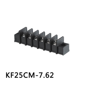 Barrier <b>Screw</b> Terminal Block KF25C-7.62 300V 20A Iron & <b>Copper</b> & Plastic Nickel Plated - Product Image 1