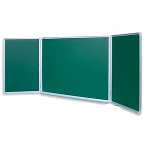 Tableau vert pliable <span class=keywords><strong>magnétique</strong></span> de <span class=keywords><strong>craie</strong></span> de marqueur de 3 éléments d'école - Product Image 2