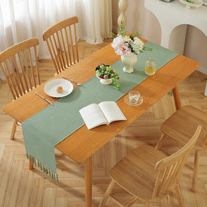 <span class=keywords><strong>Camino</strong></span> de <span class=keywords><strong>Mesa</strong></span> de Estilo Rústico Campestre Bohemio, de Poliéster, para Decoración de <span class=keywords><strong>Mesa</strong></span> de Cocina, 33x183 cm, Venta de Fábrica - Product Image 5