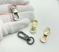 Meilleures ventes : Mousqueton à chaîne de 31 mm pour sacs, en alliage de zinc, pour la fabrication de bagages, accessoires métalliques en alliage, mousqueton.