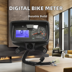 4.0-CG เครื่องวัดความเร็วรถจักรยานยนต์ดิจิตอลหน้าจอ LCD เครื่องวัดแรงดันไฟฟ้าชั่วโมงจักรยานสำหรับ HAOJUE Lifan <span class=keywords><strong>Honda</strong></span> <span class=keywords><strong>CG125</strong></span> CG 125 - Product Image 3