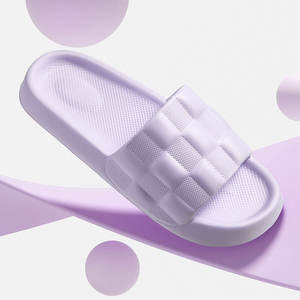 Nouveau design de sandales à carreaux Pantoufles pour femmes Unisexe Home Hotel Salle de bain Coussin de douche Sandales piscine Logo personnalisé - Product Image 6