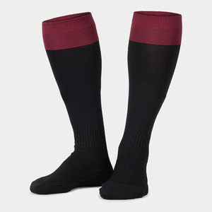 Chaussettes de sport respirantes entièrement personnalisées pour l'automne avec logo sur le revers, chaussettes de football unisexes pour jeunes, 100% laine - Product Image 1
