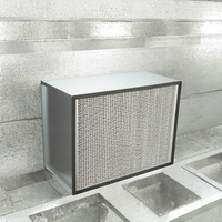 Filter HEPA Mushroom Flowhood Buatan Khusus Kelas Rumah Sakit 99,99% Efisiensi Tinggi 1260x630x220mm Rangka Aluminium Filter Galvanis
