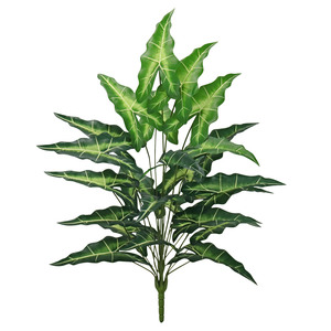 Planta Artificial Salyan Alocasia en Maceta, Árbol Artificial para Interiores, Decoración para Sala de Estar, Accesorios de Fotografía - Product Image 5