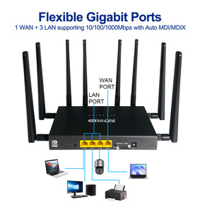 5G Lte Wifi6 Draadloze Router Met Sim Slot Dual Band Gigabit Cpe Mu Mimo High Speed Router Openwrt Ondersteund - Product Image 3