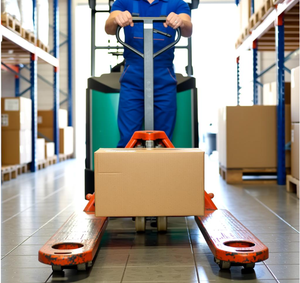 Transpalette électrique 2000-5000lbs avec batterie au lithium, pneus en polyuréthane 48V pour entrepôt et logistique en usine - Product Image 5