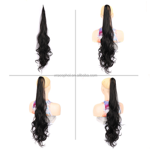 Dài Cao Cấp Tổng Hợp 32 Inch Tự Nhiên Dợn Sóng Bọc Xung Quanh Linh Hoạt Kiểu Tóc Đuôi Ngựa Cho Phụ Nữ Tóc - Product Image 4