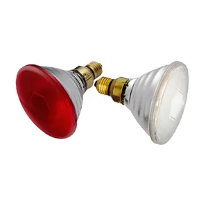 Par38 lamp red color infrared heat lamp 100w 150w and 175w for poultry farm chicken lamp
