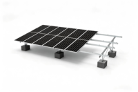 Supports de montage photovoltaïques solaires en aluminium-magnésium galvanisé à chaud, type C, pour terrains ouverts, durée de vie de 20 à 25 ans
