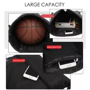 Sac de sport léger en polyester 210 imperméable pour natation (humide/sèche) avec cordon de serrage, idéal pour l'entraînement et le basketball - Product Image 4