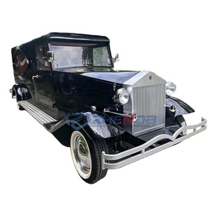 Custom Vintage Black Horse Drawn Hearse Professional Modern Classic Victorian Coffin Carriage for Funeral - Product Image 1