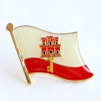 Drapeau National en laiton personnalisé pour épinglette pas de minimum Badges en émail artisanal en métal avec sérigraphie Pin de drapeau de pays personnalisé