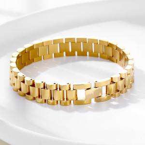 Ingrosso 2025 moda 12mm Charm bracciali oro acciaio inossidabile Punk <span class=keywords><strong>orologio</strong></span> <span class=keywords><strong>per</strong></span> uomini e donne stile religioso classico - Product Image 1