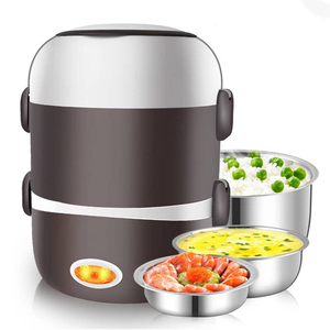 Cuisinière à riz électrique écologique 2L avec cuve intérieure en acier inoxydable, isolation multicouche, portable, mini, pour étudiants et usage domestique - Product Image 1