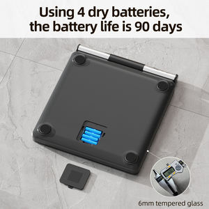 Único Smart 8-Eletrodos Elétrica Digital Balança Corporal Full Body Scan <span class=keywords><strong>BMI</strong></span> Água Muscle Analyzer Máximo 180kg Conveniente WiFi - Product Image 6